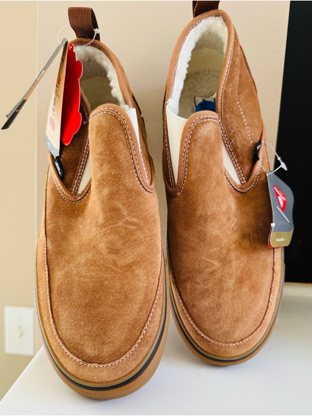 Vans Suede Slip-On Sneakers - Chestnut Brown - Picture 3 of 7